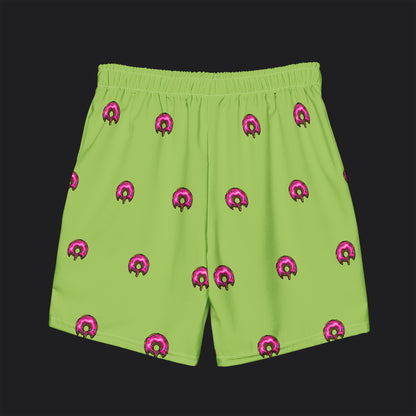 <Donuts Swim Trunks Lime>