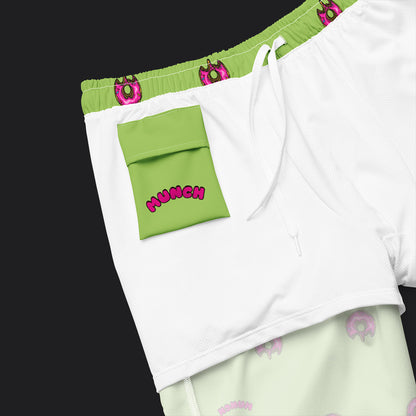 <Donuts Swim Trunks Lime>