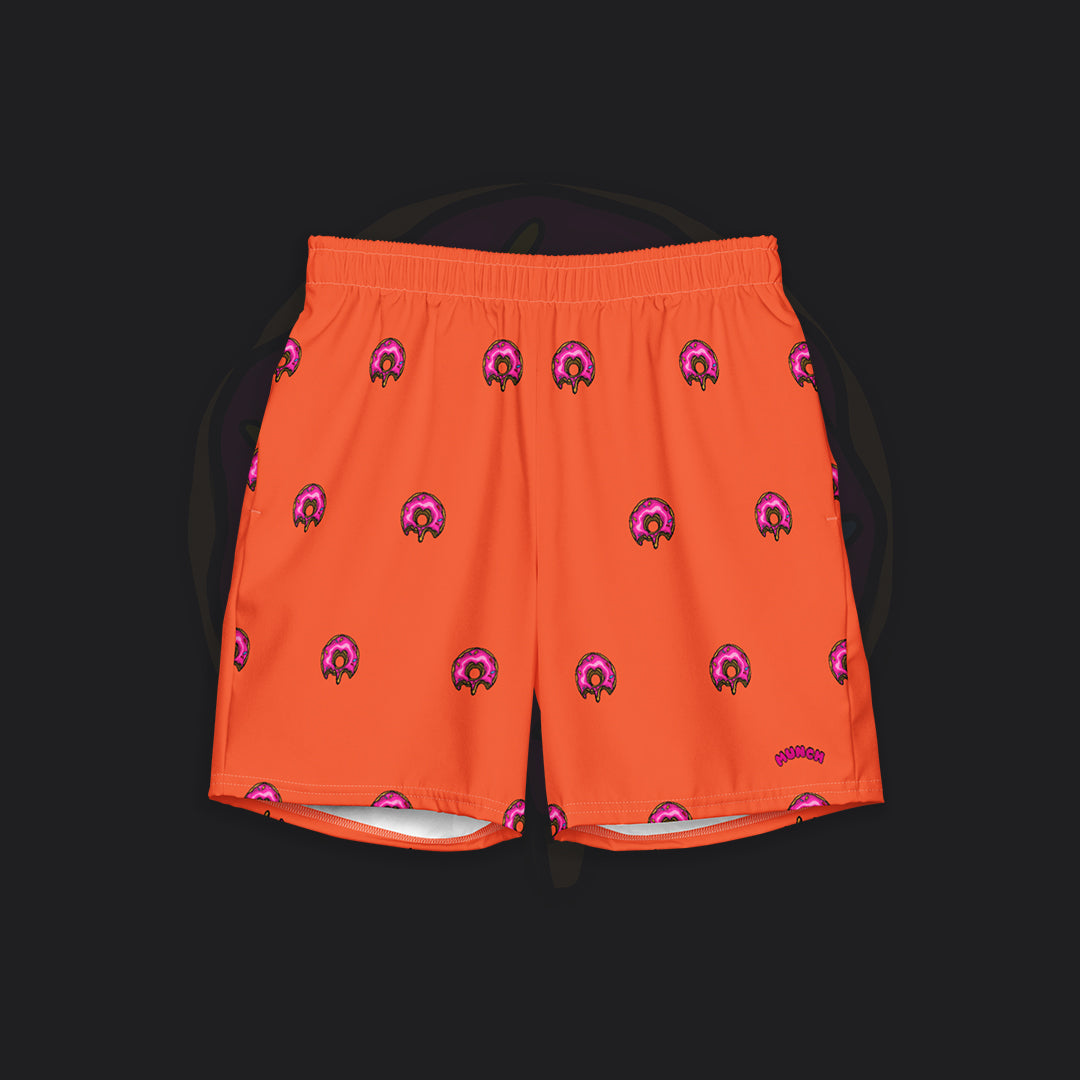 <Donuts Swim Trunks Orange>